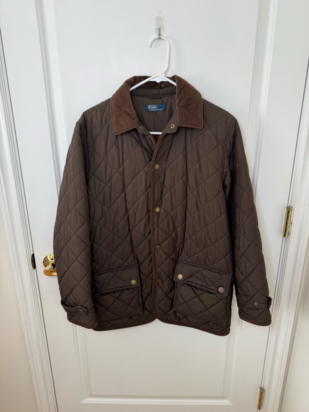 Polo Ralph Lauren Women's Corduroy Trim Quilted Barn Jacket - Picture 2 of 9